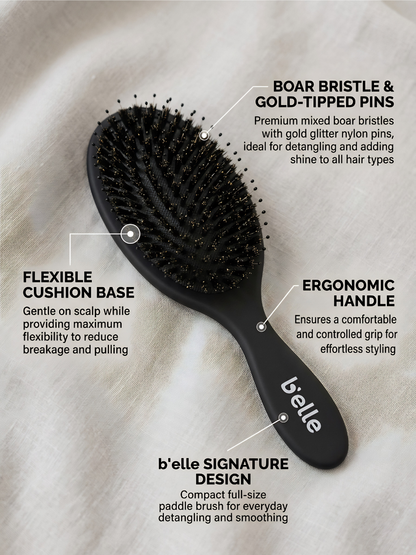b’elle Pro-Grip Detangling Brush