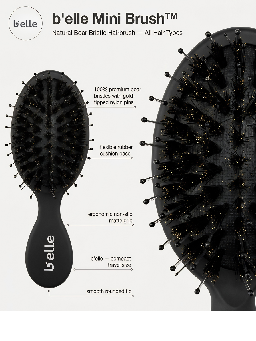 b’elle Pro-Grip Detangling Brush