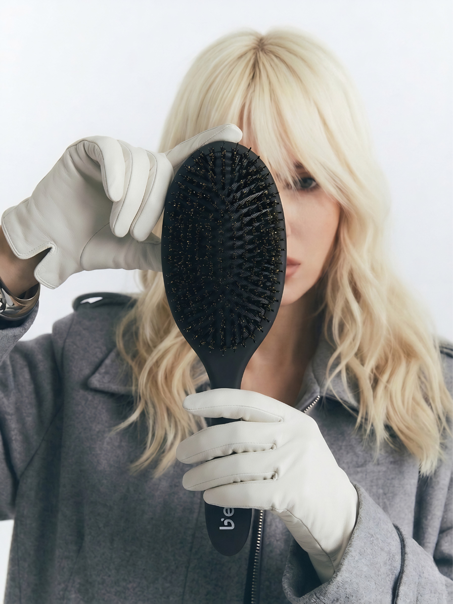 b’elle Pro-Grip Detangling Brush